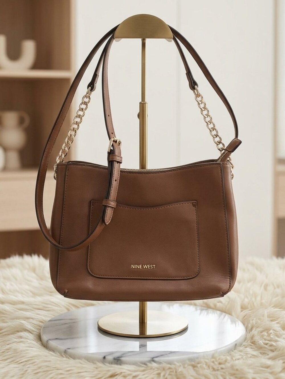 Nine West Brown Shoulder Bag